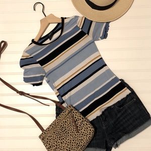 Rue 21 Striped Tee Size XS